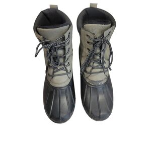 Adam Black and Green Faux Fur Boots